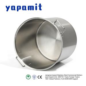 Ollas Comerciales de Acero Inoxidable con Doble Asa, Base Multicapa, Ollas Resistentes para Sopa y Caldo, Utensilios de Cocina Resistentes al Calor - Product Image 2