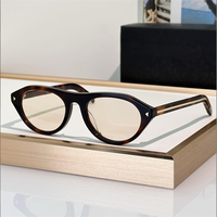 Nouvelles lunettes de soleil ovales de haute qualité avec logo, pour femmes, monture en acétate, protection UV400