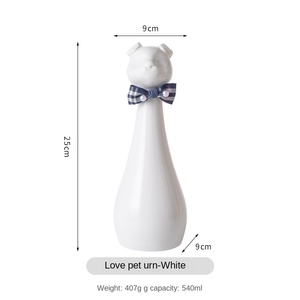 Современная роскошная керамическая урна ручной работы для кошек и собак, прочная, для праха животных, экологичная, мемориальная, для кремации, с послепогребательным уходом - Product Image 6