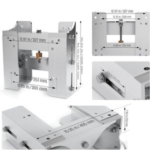 Plaque Élévatrice Hors-Bord 8 Pouces Accessoires de Bateau Plaque de Cric Manuelle Réglable pour Bateau Marin - Product Image 5