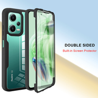 Coque arrière souple antichoc en TPU 360° pleine protection 2-en-1 avec protection d'écran intégrée pour Xiaomi Redmi Note 12 Pro+ Plus 5G – Vente en gros directe usine