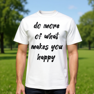 Débardeur esthétique avec citation « Faites plus de ce qui vous rend heureux » pour l'expression personnelle et la promotion de votre marque - Product Image 2