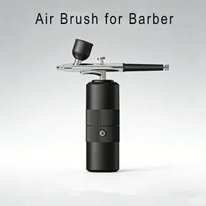 Kit de <span class=keywords><strong>coiffure</strong></span> pour barbier à air comprimé 23 PSI sans obstruction, sans fil, avec brosse de nettoyage pour le <span class=keywords><strong>maquillage</strong></span> masculin - Product Image 2