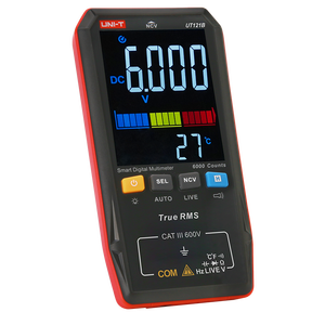 มัลติมิเตอร์ดิจิตอลอัจฉริยะ UT121B True RMS วัดแรงดันไฟฟ้า ความถี่ จอแสดงผลคู่ NCV แสดงผลแบบเรียลไทม์ ปรับช่วงอัตโนมัติ 600V วัดความต้านทาน 10M นับค่าได้ - Product Image 5