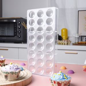 Outils de décoration de <span class=keywords><strong>gâteaux</strong></span> Moules en polycarbonate pour chocolat Demi-sphère Forme en spirale 3D Moule à barre Moule en plastique - Product Image 4