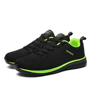 Zapatillas deportivas transpirables de malla para hombre, zapatos ligeros informales para correr, Comercio Exterior, de verano