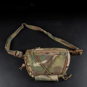 Tactical Sub Abdominal Bolsa Pendurado Raid Drop Bag pacote de ombro Gancho Loop Hunting Acesso Rápido Barriga IFAK Organizador