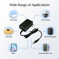 ODM OEM 24V 1A Adaptor Daya AC/DC Plug-In untuk Dinding 24W Bahan PC Catu Daya 24V 1A untuk Lampu LED Strip Kipas Mini