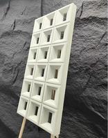 100% nouveaux matériaux populaires léger PU mousse 18 grille écran Construction brique polyuréthane brique creuse intérieur et extérieur