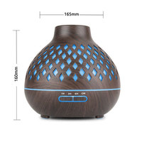 Difusor Ultrasónico con Cambio de Color, Difusor de Aroma con Alimentación CC, Humidificador de Gran Capacidad, Función de Temporizador, Silencioso, para Oficina o Escritorio