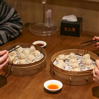 Boulettes de soupe à la vapeur de viande de crabe préfabriquées congelées Viande de crabe chinoise et œufs Xiaolongbao