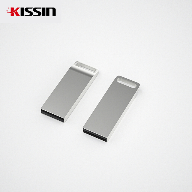Kissin Custom Logo Mini Usb 2.0 3.0 Flash Drive Metal Pen Drive Stick 1GB 2GB 4GB 8GB 32GB 16GB 64GB 128GB Pendrive for PC