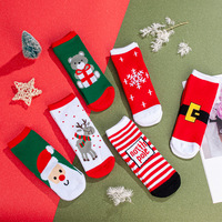 Automne hiver chaud éponge enfants chaussettes de noël épaissi coton rayé bébé chaussettes en gros cadeaux de noël chaussettes