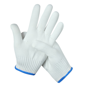 Gants de protection tricotés en coton Gants en coton blanc <span class=keywords><strong>pour</strong></span> la construction - Product Image 2