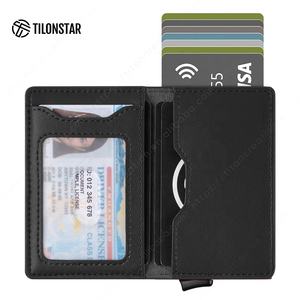 TILONSTAR TVC109 High Quality Business Aluminum Pop up Card Holder ID Credit Card Holder Leather Pop up Wallet - Product Image 6