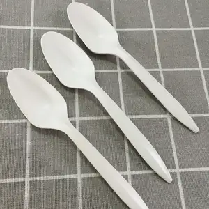 100% biodegradabile pianta PLA Base personalizzata usa e getta forchetta coltello Set cucchiai forchette e coltelli posate