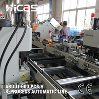Ligne de production automatique de collars pour palettes en bois 600 pièces/heure, contrôle tactile PLC de marque européenne pour la logistique SF4060