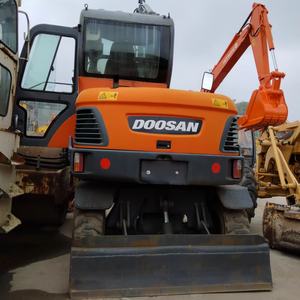 Excavatrice sur pneus d'occasion de bonne qualité, 6 tonnes, Corée du Sud, Dx60w Eco Dx60w-9c, mini-excavatrice sur roues en stock - Product Image 5