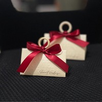 Nouvelles Boîtes Cadeaux Pliables Gaufrées de Luxe pour Mariage, Écologiques, Portables, pour Bonbons, avec Nœud, 50 Pièces