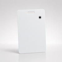 Localizador Apple Find My Card, Ultra Delgado, Bluetooth de Bajo Consumo, con Botón Integrado para Cartera, Bolso, Equipaje, Llaves, Blanco