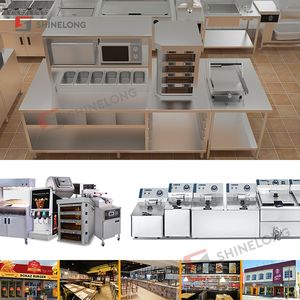 Komple Fast Food restoran ekipmanları Burger restoran mutfak ekipmanları malzemeleri bir durak satın alma - Product Image 2