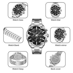 Rectangular Zinc Alloy Case Resistant Glass Crystal Face Reliable Stopwatch Function Lightweight YetRugged Construction For Wear - Product Image 4