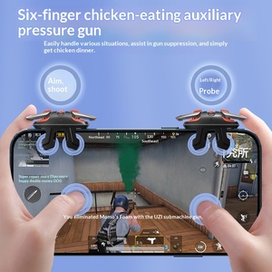 Chicken Dinner <span class=keywords><strong>Gadget</strong></span> Pulse Auto-Tapper Assistant Wireless Game Controller Modello G6 per Telefoni Android Pulsanti per Giochi Mobile - Product Image 5