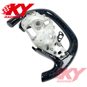 Volant de direction en fibre de carbone forgé de style course F1 personnalisé pour Chevrolet Corvette C6 C7 C8 Z06, accessoires intérieurs de voiture - Product Image 3