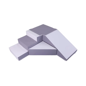 Equipo de Juego Suave para Interiores, Bloques de Espuma Grises para Niños, Set de Juego de Escalada y Gateo - Product Image 1