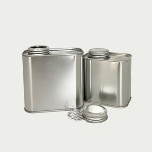 Boîte en fer blanc scellée carrée et rectangulaire de 150g et 250g pour café en grains, emballage alimentaire pour huile d'olive, aliments pour animaux, bonbons, biscuits, chocolat - Product Image 1