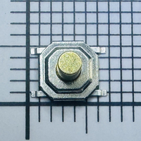 TS51A-040C-G6.4  Sakelar Taktil Profil Rendah Tombol Kuningan 260gf Tipe SMD Tinggi 4mm