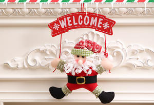 Venta caliente al por mayor decoración de Navidad accesorios colgantes placa de identificación de Navidad adornos de Casa de tela colgantes pequeños - Product Image 5