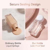 Flacon vide personnalisé de 30 ml en verre dépoli pour fond de teint liquide et crème pour le visage avec impression sur écran et logo personnalisé