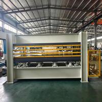 Presse à chaud de haute précision pour le travail du bois, presse hydraulique à 5 couches pour le placage de portes en bois et le laminage de placages PVC