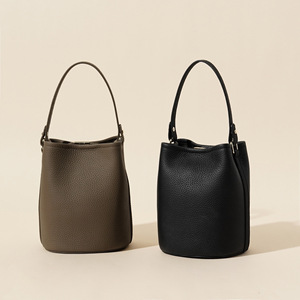 Genuine Leather Lady Vintage Spring All Seasons Anti-Theft Bucket Bag Luxury Handbag Shoulder Crossbody Bag Women OEMODM Custom - Product Image 2