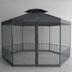 Lục giác đôi mái <span class=keywords><strong>gazebo</strong></span> ngoài trời không thấm nước vườn tán pergola - Product Image 1
