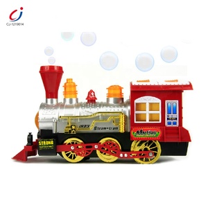 Quà Tặng Giáng Sinh Mùa Hè Nhựa Ngoài Trời Chạy Bằng Pin Phổ Thông Mô Hình Cổ Điển Bong Bóng Đồ Chơi Tàu Hỏa - Product Image 1