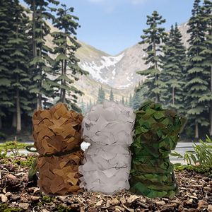 Gujia Camping 210D doble capa nieve ocultación sombrilla decoración táctica bosque desierto malla caza camuflaje redes - Product Image 1