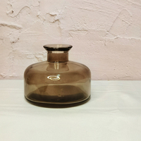 Flacon rond vide de parfum de maison, nouveau Design, diffuseur de roseaux noirs, bouteille en verre 150ml 200ml, bouteille cosmétique avec liège à vendre