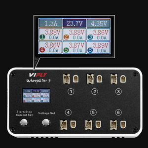 VIFLY WhoopStor pengisi daya baterai, TYPE-C LCD DC TX60 untuk FPV Drone BT2.0 PH2.0 port <span class=keywords><strong>3</strong></span> V3 6 S LIPO lhv - Product Image 2