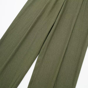 <span class=keywords><strong>Pantaloni</strong></span> alla moda da donna con tasche frontali retrò con cerniera a vita alta <span class=keywords><strong>pantaloni</strong></span> dritti da donna a nove punti - Product Image 6