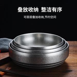 Stainless Steel Soup Bowl Large Size For Home Use Solid Color Design - Product Image 5