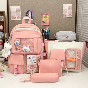 Ba lô đi học thời trang nữ phong cách Hàn Quốc dễ thương túi hai vai sức chứa lớn cho học sinh trung học cơ sở lớp 3 đến Lớp 6 - Product Image 6