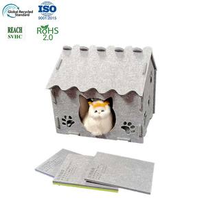 Nueva Cama para Gatos Plegable de Fieltro, Cueva Sólida, Casa Grande, Escondite Interior, Muebles para Mascotas, Nido Cálido y Acogedor para Gatos, Animales Pequeños y Perros - Product Image 1