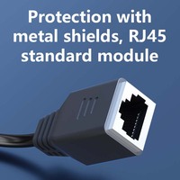 Kabel LAN UTP Cat6 RJ45 Male to Female Kabel Jaringan Ethernet LAN Ekstensi Kabel Tembaga Murni PVC Terlindungi Panjang Dapat Disesuaikan