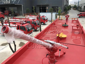 Camión de Bomberos Municipal Isuzu 8x4 de 20000L para Arabia Saudita, con Aire Acondicionado, Especificaciones GCC, Camión de Bomberos de Polvo Seco de 18 Toneladas para el Calor del Desierto - Product Image 5