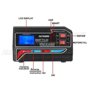 AUTSOME Cargador de Batería Eléctrico Universal de 12V/24V para Automóviles, Camiones, Barcos y Motocicletas - Product Image 2