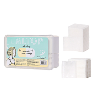 Almohadillas de algodón desechables finas para la aplicación de tóner de eliminación de maquillaje Compresa húmeda Hipoalergénico sin pelusa Ideal para TOP-008 a granel - Product Image 1