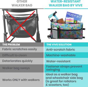 Échantillon gratuit, vente chaude, sac universel pour canne de marche, sac pour fauteuil roulant, organisateur de canne de marche, fabriqué à Taïwan, avec revêtement en perles - Product Image 6