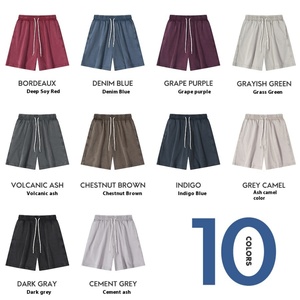Pantalones Cortos Casuales de Cinco Puntos Estilo Americano Vintage para Hombre, de Algodón Envejecido con Lavado Efecto Nieve - Product Image 2